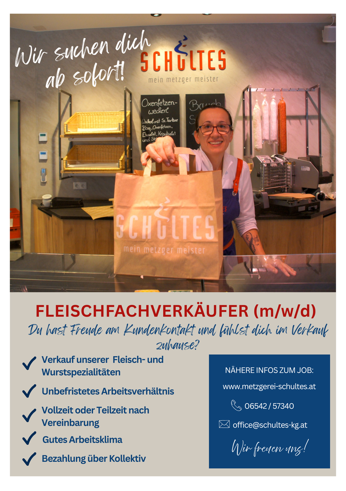 Fleischfachverkäufer/in